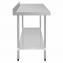 Table en acier inoxydable avec rebord 1800 x 700mm