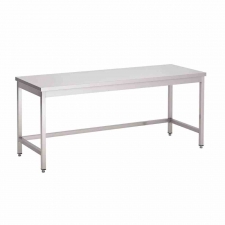 Table inox sans étagère basse 700 x 700 x 850mm