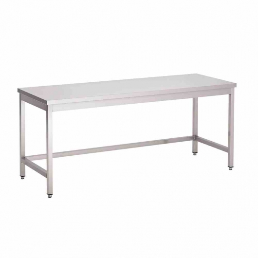Table inox sans étagère basse 700 x 700 x 850mm