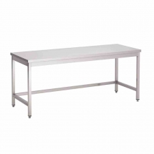 Table inox sans étagère basse 1200 x 700 x 850mm