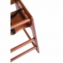 Chaise haute en bois finition bois foncé