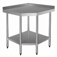 Table d'angle inox 700 mm