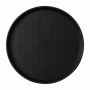 Plateau antidérapant Blackline rond 310 mm noir