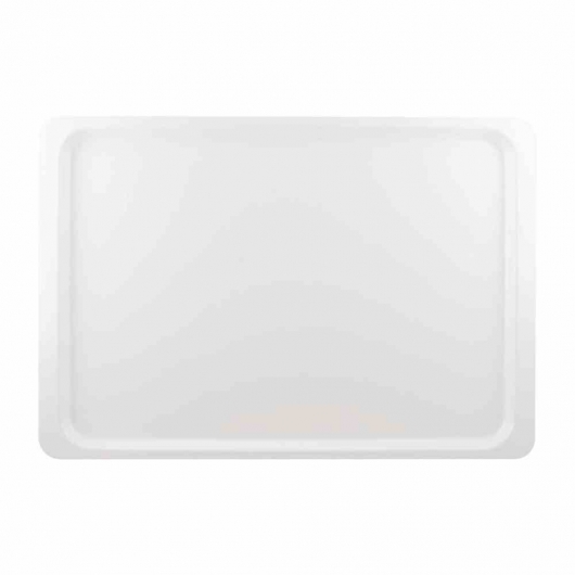 Plateau de service en polyester Euronorme 530 x 370 mm blanc