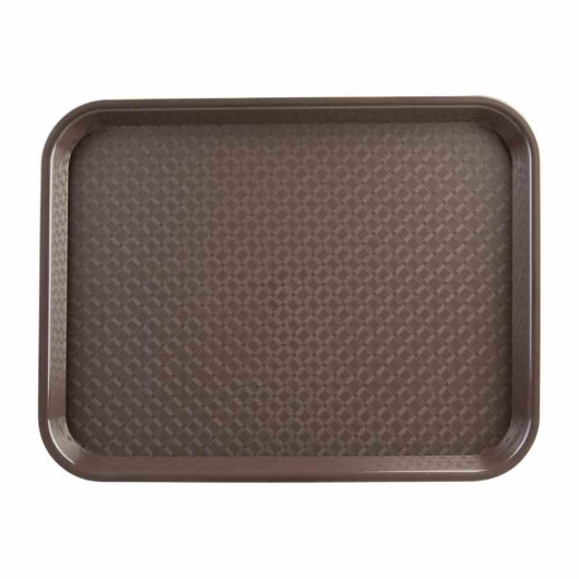 Plateau self-service Kristallon marron 450 x 350 mm