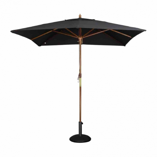 Parasol carré 2,5m noir