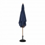 Parasol carré 2,5m bleu marine