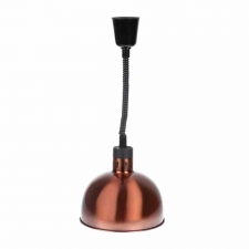 Lampe chauffante dôme rétractable finition cuivre 250 W