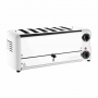 Grille-pain 5 fentes blanc avec grilles sandwich