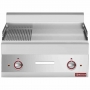 Plaque de cuisson électrique 2/3 lisse et 1/3 rainurée