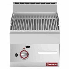 Plaque de cuisson gaz rainurée L. 400 mm