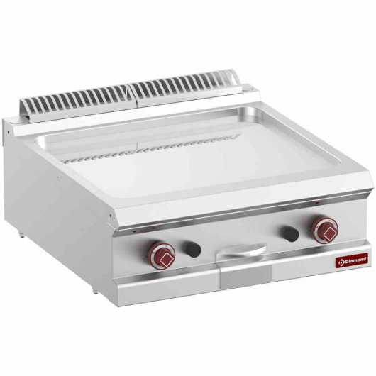 Plaque de cuisson gaz lisse chrome module 1/1