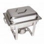 Chafing dish chauffé par récipient gel format GN 1/2