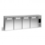 Arrière de bar inox 4 portes pleines personnalisables