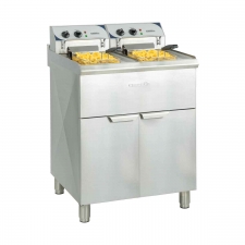 Friteuse électrique sur pieds  2 x 10 litres haut rendement