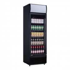 Armoire à boissons 1 porte battante bandeau lumineux 350 L