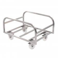 Chariot inox pour bac grand volume 100 L