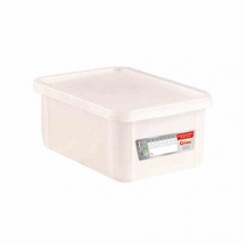 Bac plat témoin 12 L HACCP + couvercle - blanc