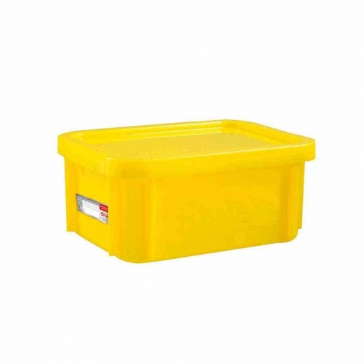 Bac plat témoin 12 L HACCP + couvercle - jaune