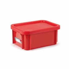 Bac plat témoin 12 L HACCP + couvercle - rouge