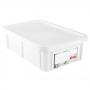 Bac HACCP 25 L rectangulaire + couvercle - blanc 