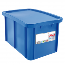 Bac 55 L Gilactiv®  + couvercle - bleu 