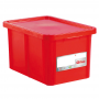 Bac HACCP 55 L rectangulaire + couvercle - rouge 