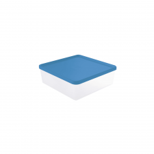 Boîte hermétique 2,5 L + couvercle bleu - lot de 6