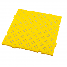 Caillebotis HACCP 50 x 50 cm, épaisseur 22 mm - jaune