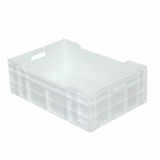 Caisse pleine 600 x 400 x 200 mm 40 L - blanc