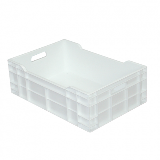 Caisse pleine 600 x 400 x 200 mm 40 L - blanc