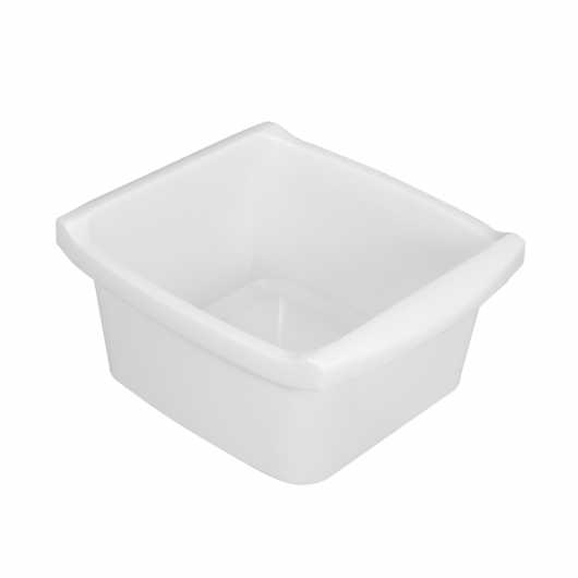 Cuvette rectangulaire profonde 16 L - blanc