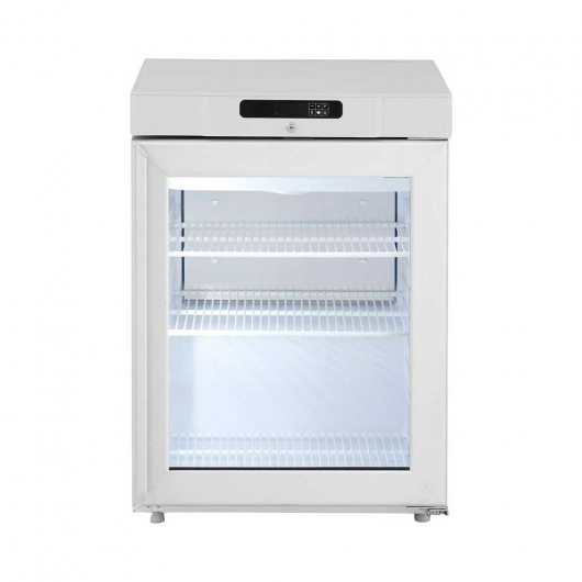 Table top positif porte vitrée inox 128 L