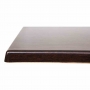 Plateau de table carré marron foncé 600mm