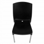 Chaises bistro empilables noires (lot de 4)