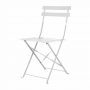 Lot de 2 chaises de terrasse en acier coloré grises