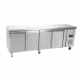 Table réfrigérée positive inox 4 portes, capacité 398 L