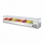 Saladette réfrigérée capacité 10 GN 1/4 parois en verre