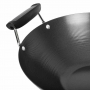 Wok antiadhésif fond plat 35 cm