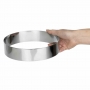 Cercle à mousse inox 200 x 45mm