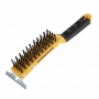 Brosse pour grill avec racloir