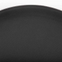 Plateau rond antidérapant en polypropylène noir Ø406 mm