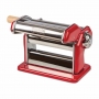 Machine à pâtes manuelle en acier chromé rouge
