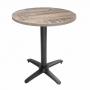 Pied de table basculant en aluminium noir