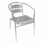 Fauteuils empilables en aluminium (lot de 4)