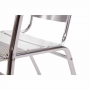 Fauteuils empilables en aluminium (lot de 4)