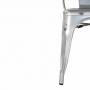 Chaises bistro en acier (lot de 4)