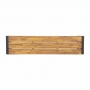 Bancs industriels en acier et acacia, 160 cm (lot de 2)