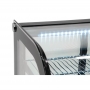 Vitrine de comptoir réfrigérée économe en énergie série G noire 160 L