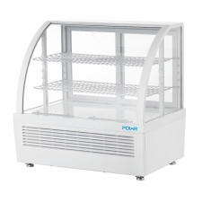 Vitrine réfrigérée de comptoir série C blanche 100 L